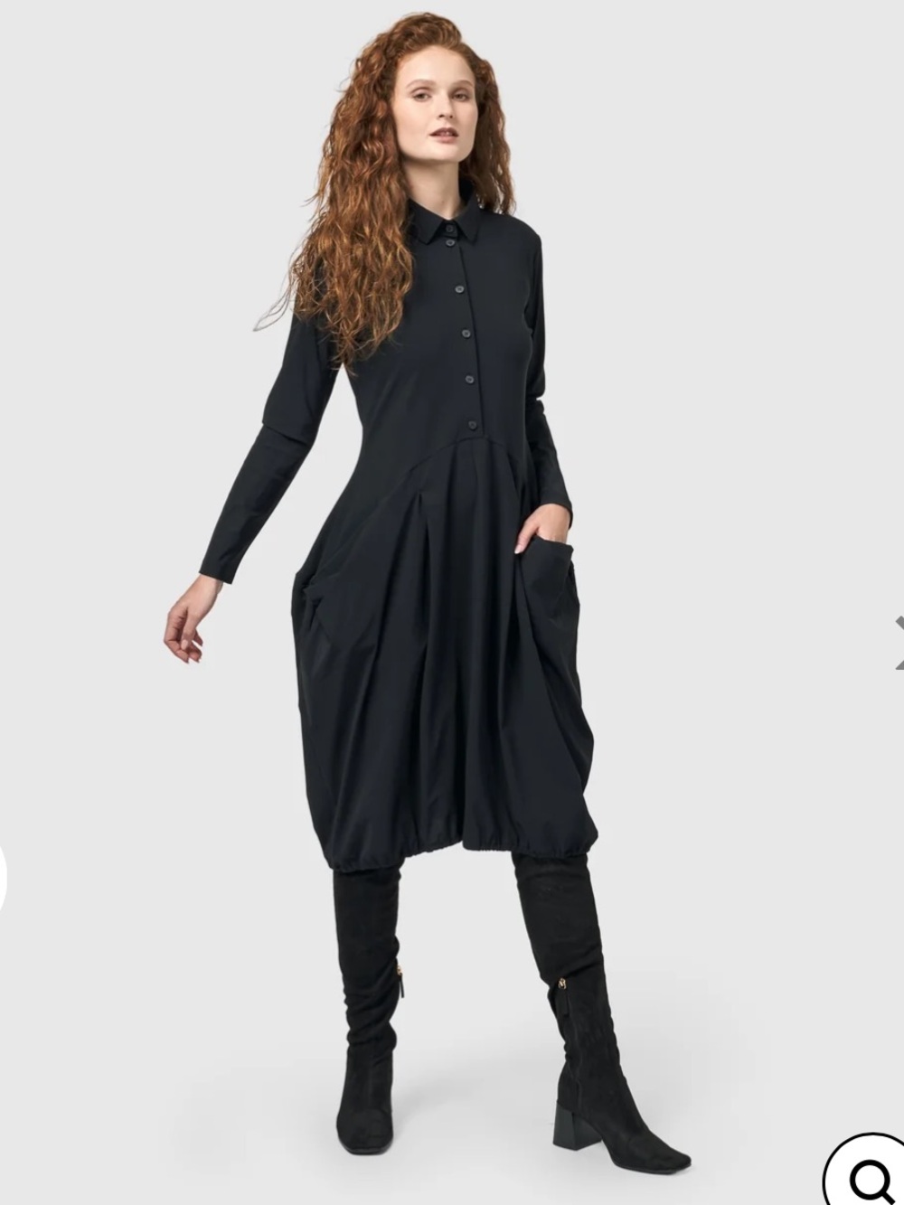 Alembika || Essential Tekbika Signature Pocket Dress Black Size 3 (US 10-12) NWT